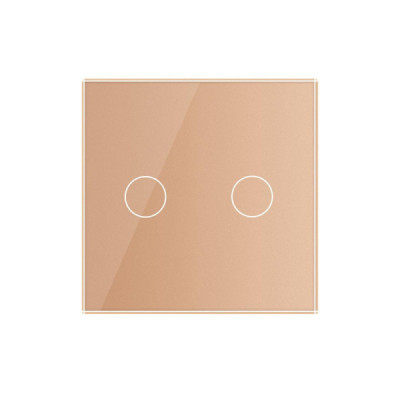 Offrez une finition élégante à votre interrupteur tactile double avec la plaque en verre trempé Livolo (Réf. C7-C2-13). Halo lum