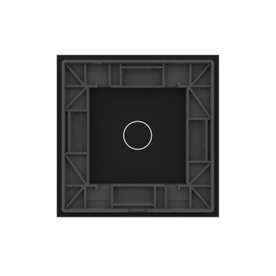 Offrez une finition élégante et contemporaine à votre interrupteur tactile simple avec la plaque en verre noir Livolo (Réf. C7-C
