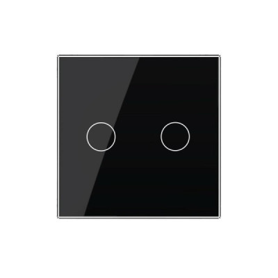 Offrez une finition élégante à votre interrupteur tactile double avec la plaque en verre trempé Livolo (Réf. C7-C2-12). Halo lum