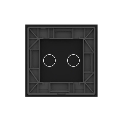 Offrez une finition élégante à votre interrupteur tactile double avec la plaque en verre trempé Livolo (Réf. C7-C2-12). Halo lum