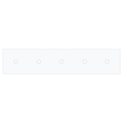 Plaque 5 Boutons Livolo – Finition Blanc