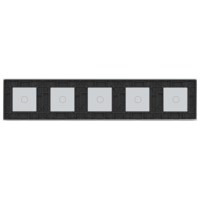 Plaque 5 Boutons Livolo – Finition Blanc