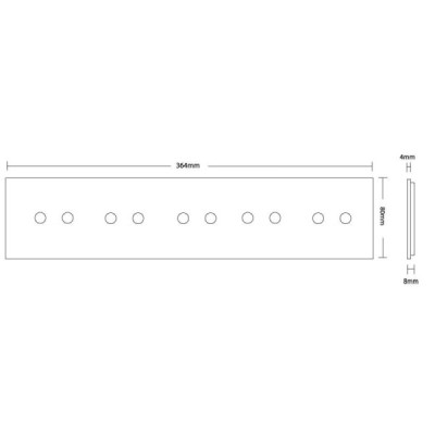 Cadre en Verre Blanc LIVOLO 5-buttons - Modernité et Élégance pour Interrupteurs Tactiles