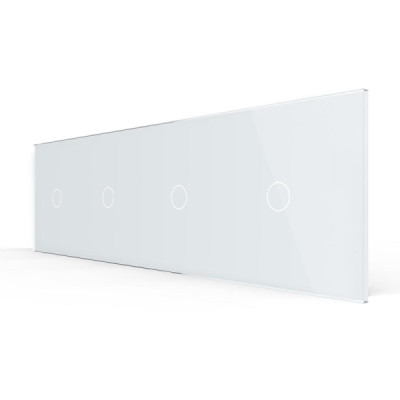 Cadre en Verre Blanc LIVOLO 2 buttons – Élégance et Modernité pour vos Interrupteurs Tactiles