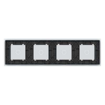Cadre en Verre Blanc LIVOLO 2 buttons – Élégance et Modernité pour vos Interrupteurs Tactiles