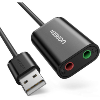 UGREEN Carte Son Externe USBA vers Adaptateur USB vers Jack 3,5mm