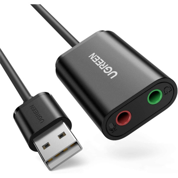 UGREEN Carte Son Externe USBA vers Adaptateur USB vers Jack 3,5mm