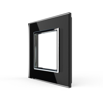 Livolo C7-SR-12 - Plaque 1 Prise en Verre Trempé pour Prise Livolo | Design Moderne