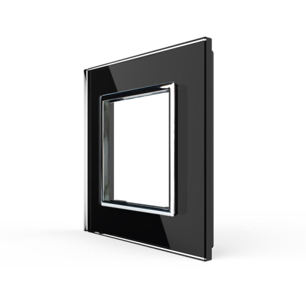 LIVOLO - Plaque 1 Prise en Verre Trempé pour Prise Livolo (Réf. C7-SR-12)