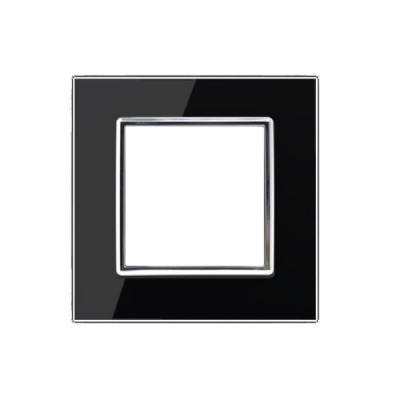 Livolo C7-SR-12 - Plaque 1 Prise en Verre Trempé pour Prise Livolo | Design Moderne