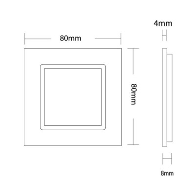 Livolo C7-SR-12 - Plaque 1 Prise en Verre Trempé pour Prise Livolo | Design Moderne