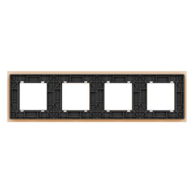 Plaque 4 prises Livolo (C7-SR/SR/SR/SR-13) – Design & Sécurité Certifiée