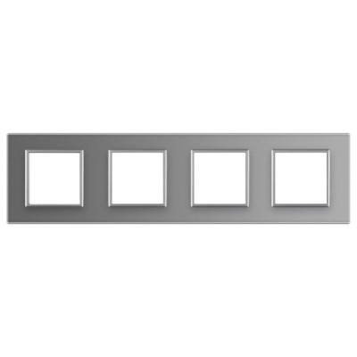 Plaque 4 prises Livolo (C7-SR/SR/SR/SR-15) – Design & Sécurité Certifiée