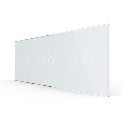 Cadre en Verre LIVOLO 3-buttons - Élégance et Modernité pour Vos Interrupteurs Tactiles