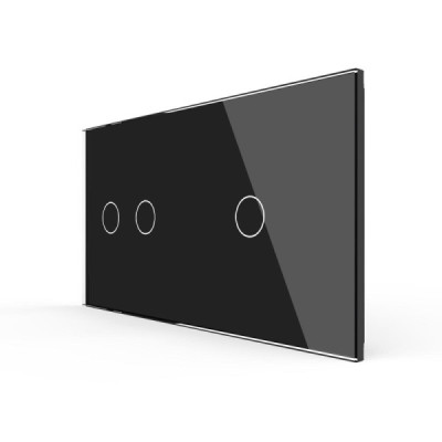 Cadre en Verre Doré LIVOLO 2 buttons – Élégance et Modernité pour vos Interrupteurs Tactiles