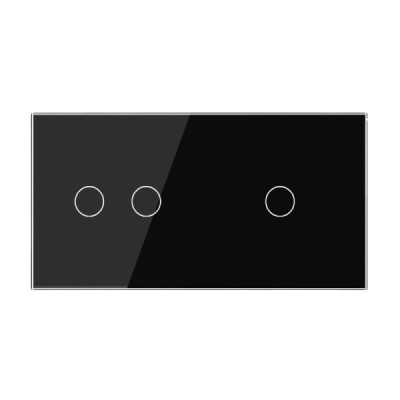 Cadre en Verre Doré LIVOLO 2 buttons – Élégance et Modernité pour vos Interrupteurs Tactiles