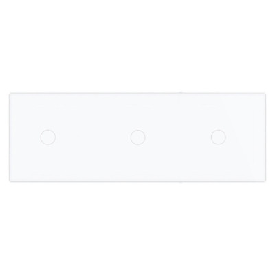 Cadre en Verre Blanc LIVOLO 2 buttons – Élégance Moderne pour vos Interrupteurs Tactiles