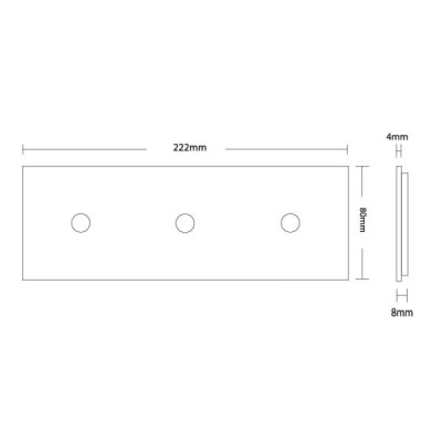 Cadre en Verre Blanc LIVOLO 2 buttons – Élégance Moderne pour vos Interrupteurs Tactiles
