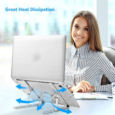 Support Portable  Pliant 10″–17″ Aluminium Ergonomique
