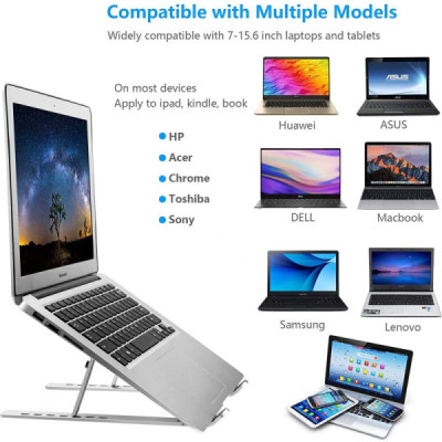 Support Portable  Pliant 10″–17″ Aluminium Ergonomique