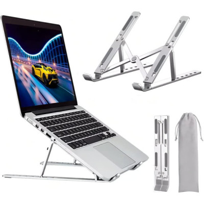 Support Portable  Pliant 10″–17″ Aluminium Ergonomique