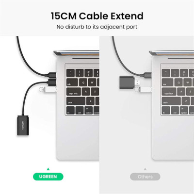 UGREEN Carte Son Externe USBA vers Adaptateur USB vers Jack 3,5mm