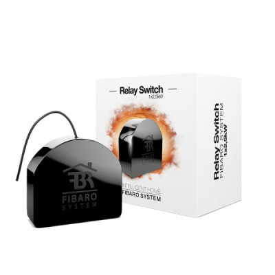 FIBARO Relay Switch 1 x 2,5 kW – Module Relais Domotique Z-Wave pour Contrôle Électrique
