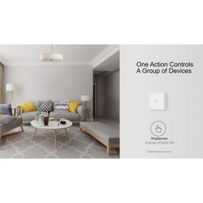 Bouton Intelligent Sans Fil SONOFF SNZB-01 – Contrôle Domotique ZigBee – Compatible eWeLink