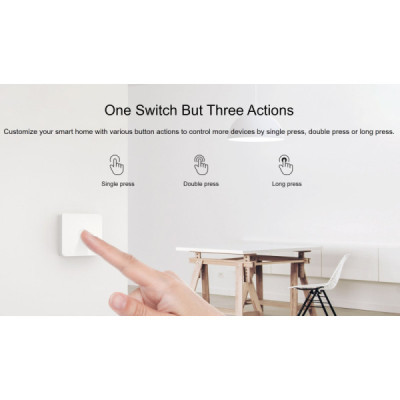 Bouton Intelligent Sans Fil SONOFF SNZB-01 – Contrôle Domotique ZigBee – Compatible eWeLink