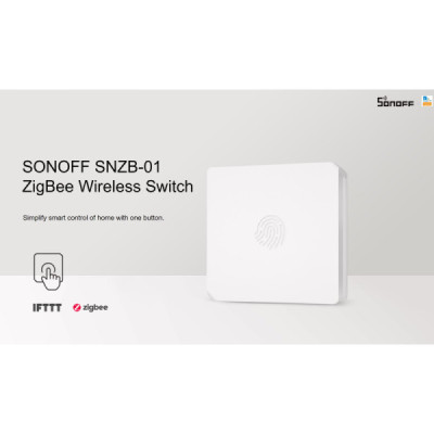 Bouton Intelligent Sans Fil SONOFF SNZB-01 – Contrôle Domotique ZigBee – Compatible eWeLink