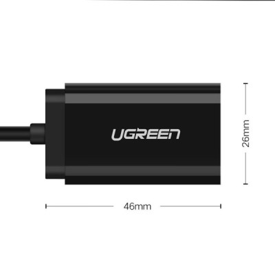 UGREEN Carte Son Externe USBA vers Adaptateur USB vers Jack 3,5mm