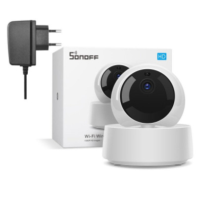 SONOFF GK-200MP2-B – 1080 p HD PTZ 360°, Vision Nocturne IR, Compatible eWeLink Caméra IP Wi-Fi