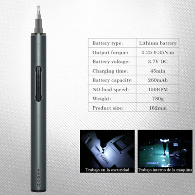 Tournevis Électrique Precision 59 en 1 - USB Rechargeable, LED et Ergonomique