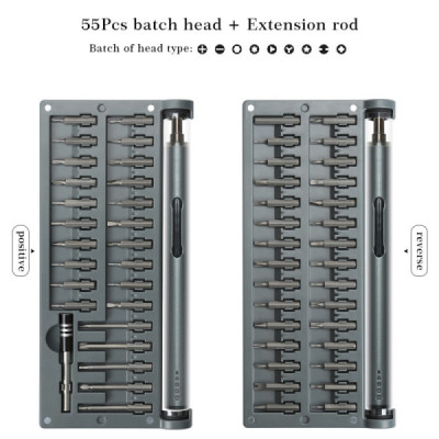 Tournevis Électrique Precision 59 en 1 - USB Rechargeable, LED et Ergonomique