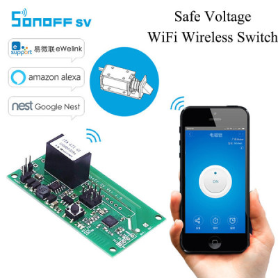 Module Interrupteur Wi-Fi SONOFF SV 5–24 V DC/AC – Smart Switch DIY sans boîtier [Option: Tasmota]
