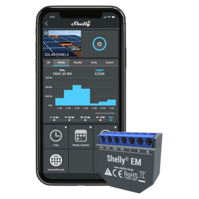 Shelly EM – Compteur d'Énergie Wi-Fi pour Monitorage et Optimisation de la Consommation