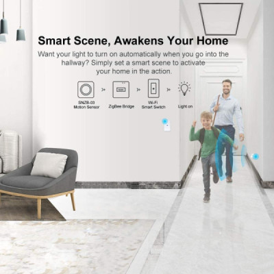 Détecteurede Mouvement ZigBee SONOFF SNZB-03 – Capteurs Sans Fil Intelligents – Compatible eWeLink, Alexa, Google Home