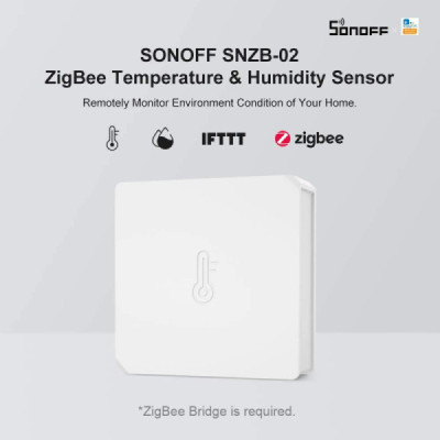 Sonoff Capteur Intelligent Température & Humidité Sonoff SNZB-02 - ZigBee - Intérieur