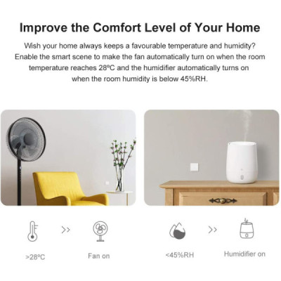 Sonoff Capteur Intelligent Température & Humidité Sonoff SNZB-02 - ZigBee - Intérieur