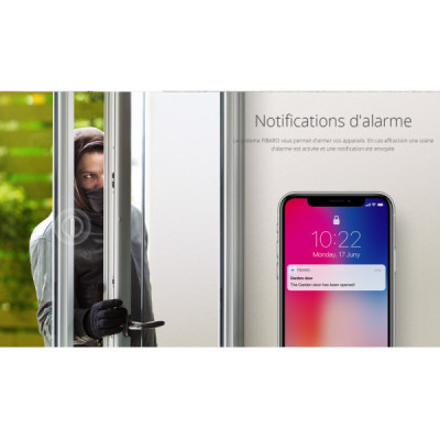Fibaro D/W Sensor 2 – Détecteur d’Ouverture & Température Z-Wave+ (Marron Foncé)