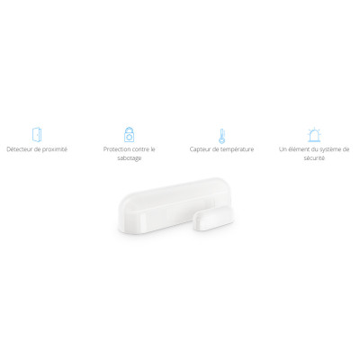Fibaro D/W Sensor 2 – Détecteur d’Ouverture & Température Z-Wave+ (Marron Foncé)