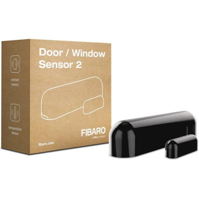 Fibaro Door/Window Sensor 2 – Détecteur d'Ouverture & Température Z-Wave+ (Noir)