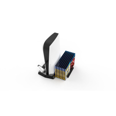 Ventilateur de Refroidissement & Station de Charge PS5 – Base Double pour Manettes Pro Controller avec Indicateurs LED
