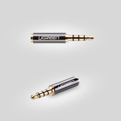 UGREEN Rallonge Jack Audio 3.5 mm TRRS 4 Pôles Nylon Tressé Jack Mâle vers Femelle Câble Extension Audio Stéréo