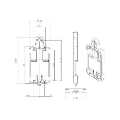 Support SONOFF DR pour rail DIN – Adaptateur pour Modules Domotiques