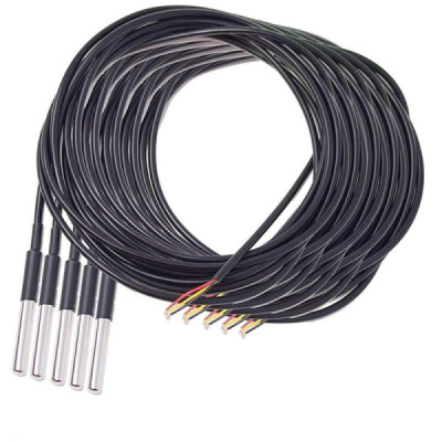 Capteur de Température DS18B20 en Acier Inoxydable –  étanche, avec câble 1m