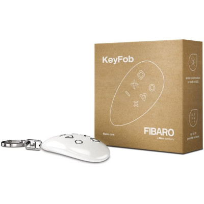 FIBARO KeyFob FGKF-601 – Télécommande Porte-clés Z-Wave+ pour Maison Connectée