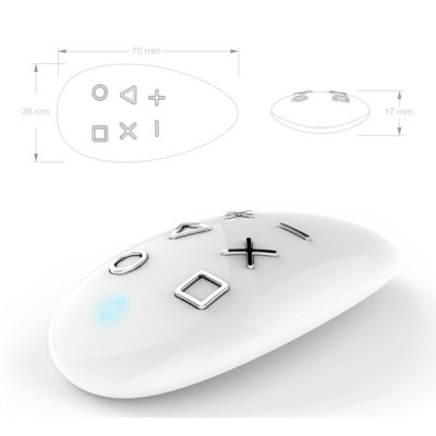 FIBARO KeyFob FGKF-601 – Télécommande Porte-clés Z-Wave+ pour Maison Connectée