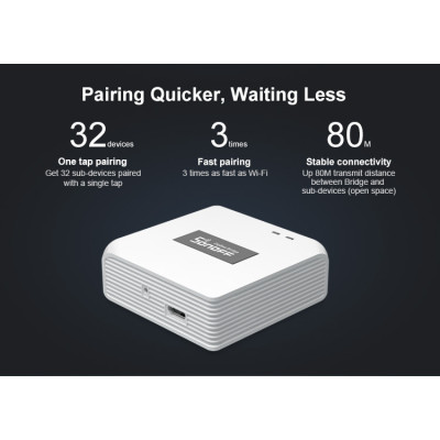 Sonoff zbbridge ZigBee Hub, ZigBee 3.0 Smart Gateway Bridge, Passerelle ZigBee