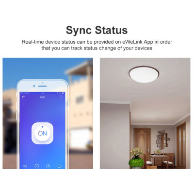 Interrupteur Wi-Fi Un Canal SONOFF BASICRFR3 – Relais 10 A 100-240 V AC – Compatible Alexa & Google Home  [Option: Tasmota]